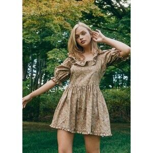 Louise New York Remy Dress Women's Size XS Wildflower Ruffle Mini Dress NWT